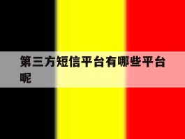 第三方短信平台有哪些平台呢