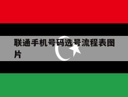 包含联通手机号码选号流程表图片的词条