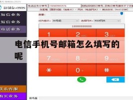 电信手机号邮箱怎么填写的呢