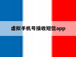 虚拟手机号接收短信app