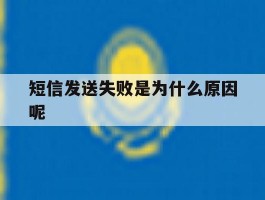 短信发送失败是为什么原因呢