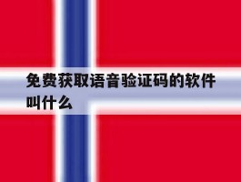 免费获取语音验证码的软件叫什么