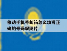 移动手机号邮箱怎么填写正确的号码呢图片