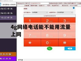 4g网络电话能不能用流量上网