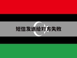 短信发送给对方失败