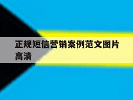 正规短信营销案例范文图片高清