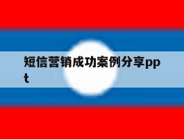 短信营销成功案例分享ppt的简单介绍
