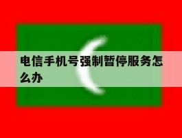 电信手机号强制暂停服务怎么办