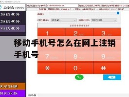 移动手机号怎么在网上注销手机号