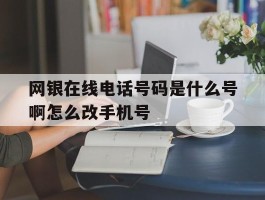 网银在线电话号码是什么号啊怎么改手机号