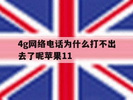 4g网络电话为什么打不出去了呢苹果11