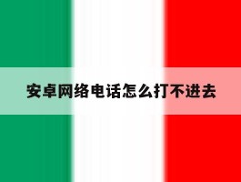 安卓网络电话怎么打不进去