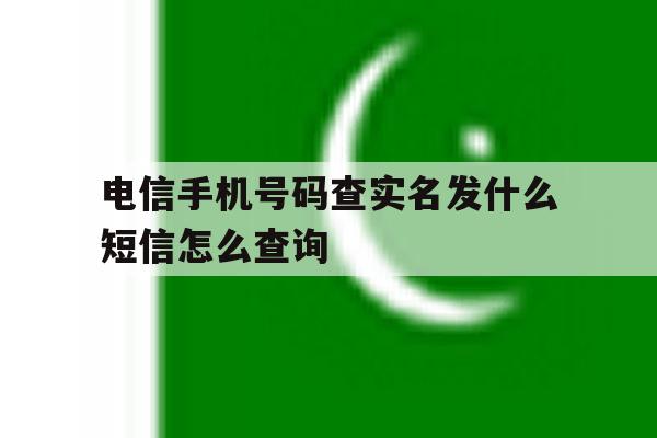 关于电信手机号码查实名发什么短信怎么查询的信息 关于电信手机号码查实名发什么短信怎么查询的信息