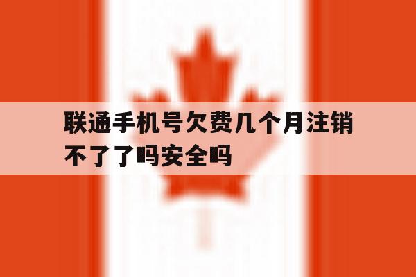 联通手机号欠费几个月注销不了了吗安全吗的简单介绍 联通手机号欠费几个月注销不了了吗安全吗的简单介绍