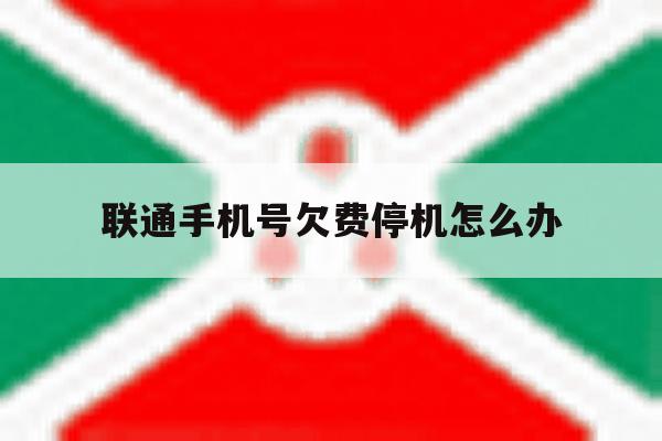 联通手机号欠费停机怎么办 联通手机号欠费停机怎么办