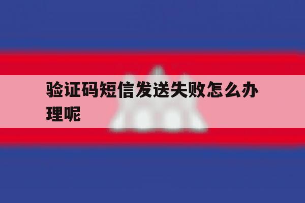 验证码短信发送失败怎么办理呢 验证码短信发送失败怎么办理呢