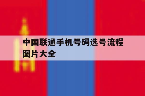 中国联通手机号码选号流程图片大全 中国联通手机号码选号流程图片大全