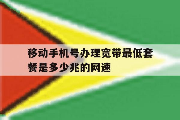 移动手机号办理宽带最低套餐是多少兆的网速的简单介绍 移动手机号办理宽带最低套餐是多少兆的网速的简单介绍