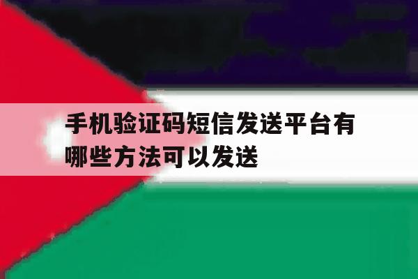 手机验证码短信发送平台有哪些方法可以发送 手机验证码短信发送平台有哪些方法可以发送