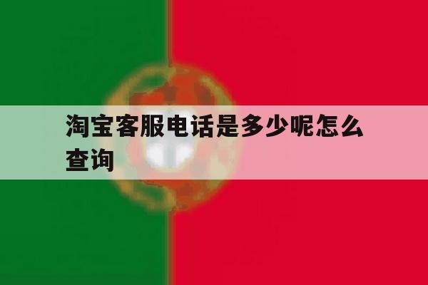淘宝客服电话是多少呢怎么查询 淘宝客服电话是多少呢怎么查询