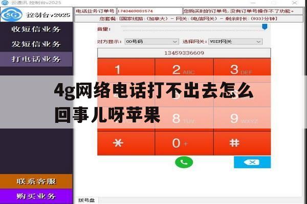 4g网络电话打不出去怎么回事儿呀苹果 4g网络电话打不出去怎么回事儿呀苹果