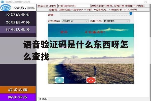 语音验证码是什么东西呀怎么查找 语音验证码是什么东西呀怎么查找