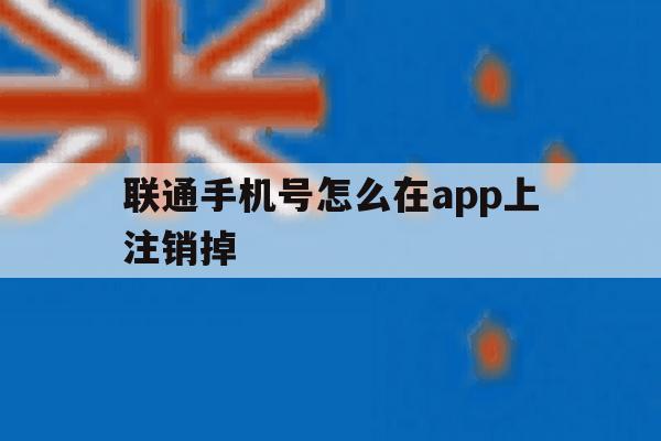 联通手机号怎么在app上注销掉 联通手机号怎么在app上注销掉