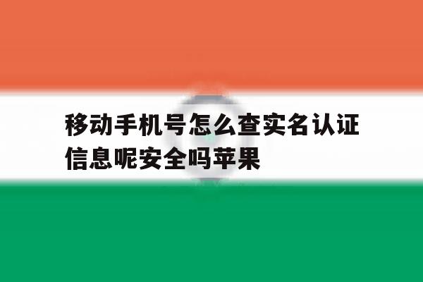 移动手机号怎么查实名认证信息呢安全吗苹果 移动手机号怎么查实名认证信息呢安全吗苹果
