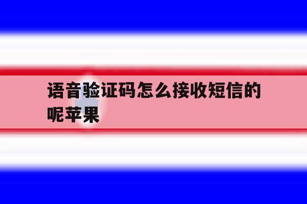 语音验证码怎么接收短信的呢苹果 语音验证码怎么接收短信的呢苹果