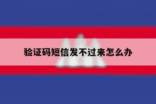 验证码短信发不过来怎么办 验证码短信发不过来怎么办
